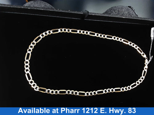 Figaro Chain - Yellow Gold 10k (.417) 28.6 grams 22 inch
