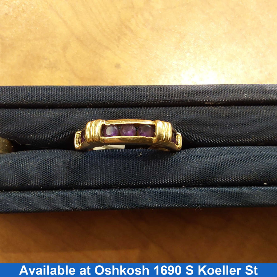 Women's Ring - Anniversary - Yellow Gold 14k (.585) 4.1 grams Size 7