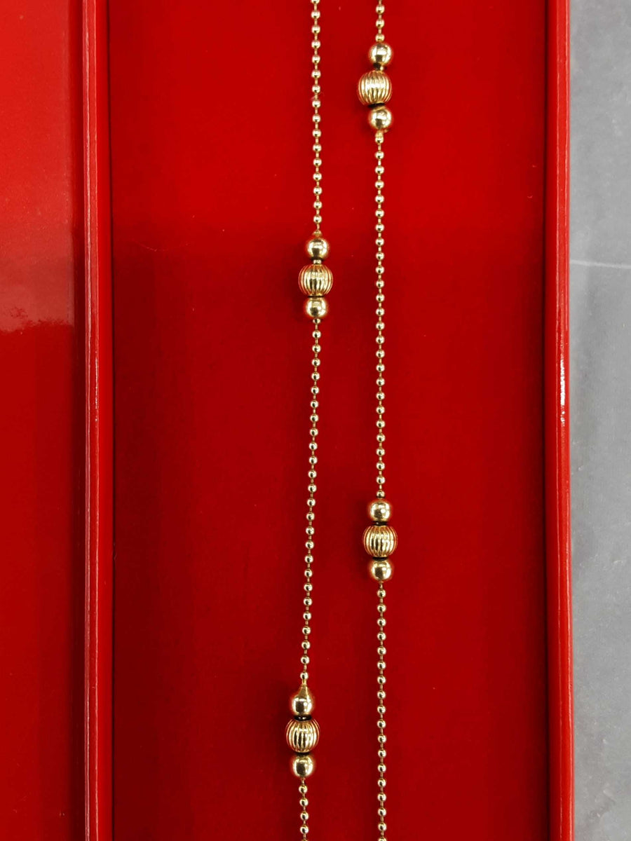 Bead Chain - Yellow Gold 14k (.585) 7 grams 16 inch