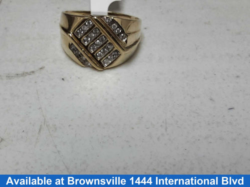 Men's Ring - Yellow Gold 10k (.417) 6.2 grams Size 11