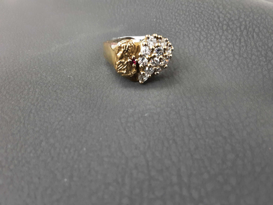Women's Ring - Yellow Gold 10k (.417) 4.5 grams Size 7.5