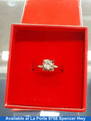 Women's Ring - Solitaire - Yellow Gold 10k (.417) 2.7 Grams Size 7.5