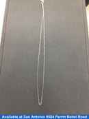 Box Chain - White Gold 14k (.585) 1 grams 18 inch