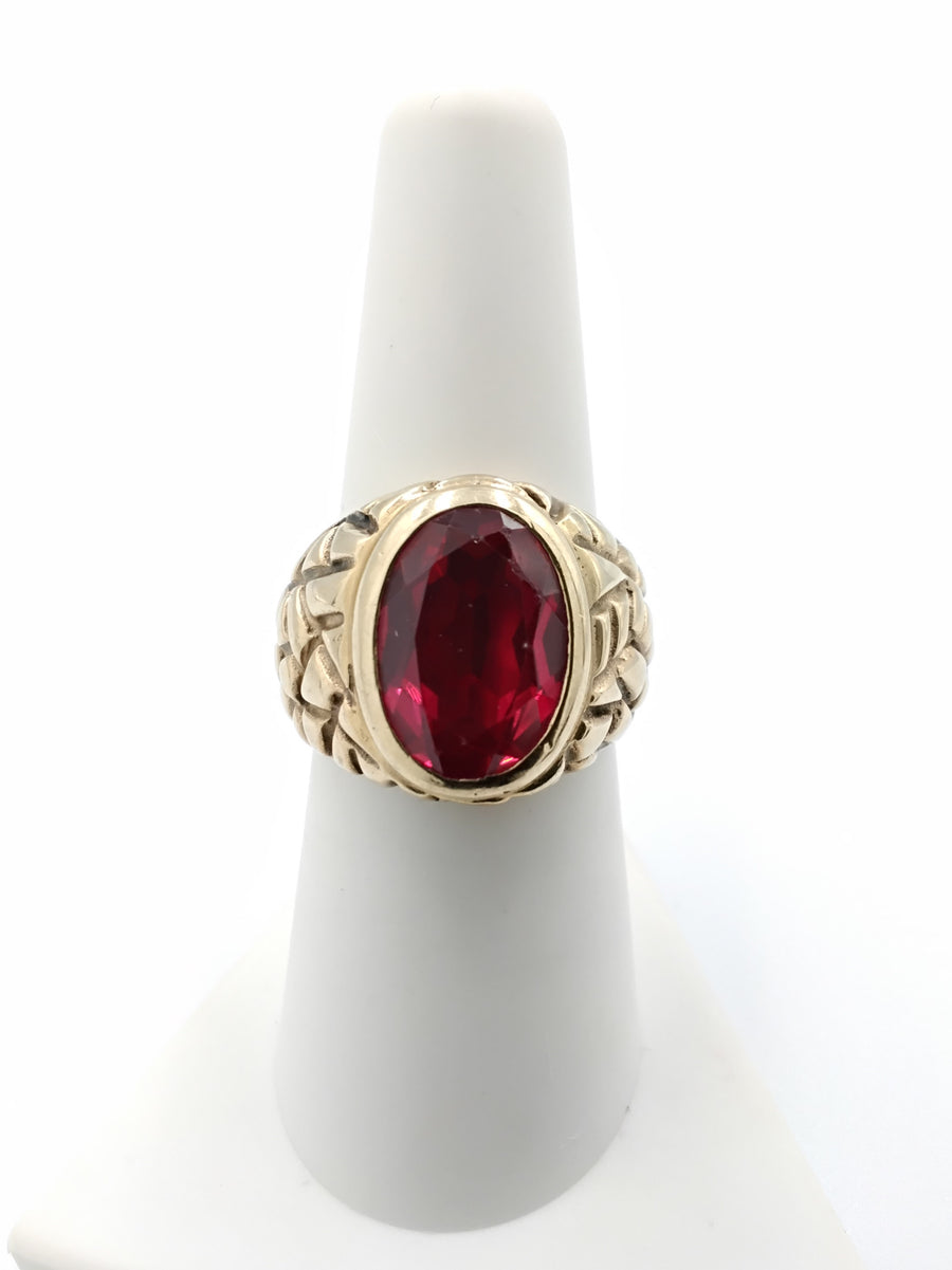 Men's Ring - Yellow Gold 10k (.417) 11 grams Size 7.5