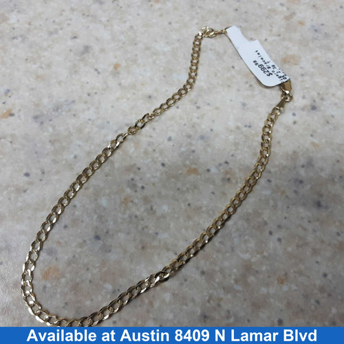 Figaro Bracelet - Yellow Gold 10k (.417) 2.3 grams 105 inch