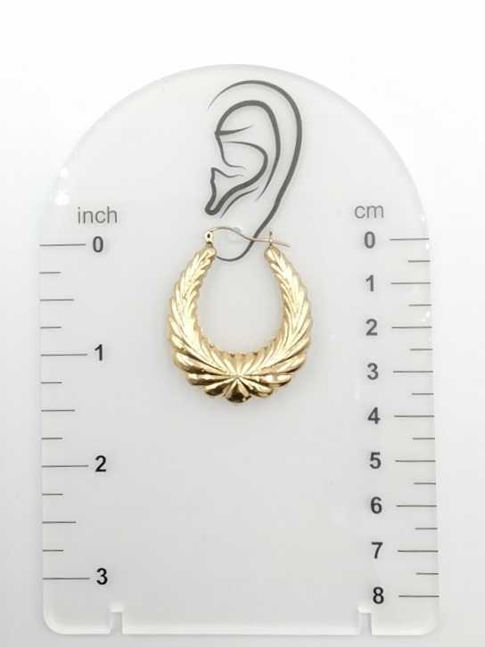 Shrimp Earrings - Yellow Gold 10k (.417) 4.6 grams