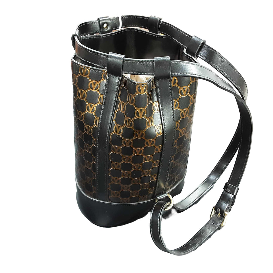 Valentino Tropez Backpack Black Purse / Handbag