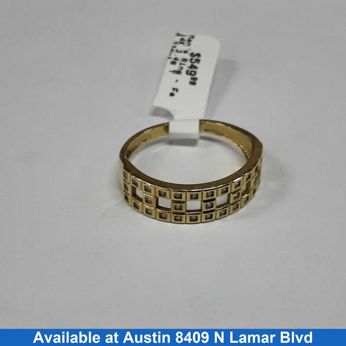 Men's Ring - Yellow Gold 14k (.585) 3.4 grams Size 10