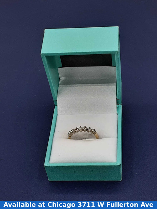 Women's Ring - Anniversary - White Gold 10k (.417) 2 grams Size 7
