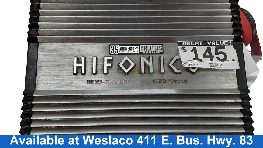 Hifonics Be35-1200.1d Gray Car Audio Amplifier