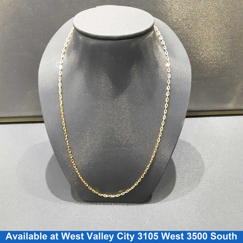 Chain - Yellow Gold 18k (.750) 3.5 grams 18 inch
