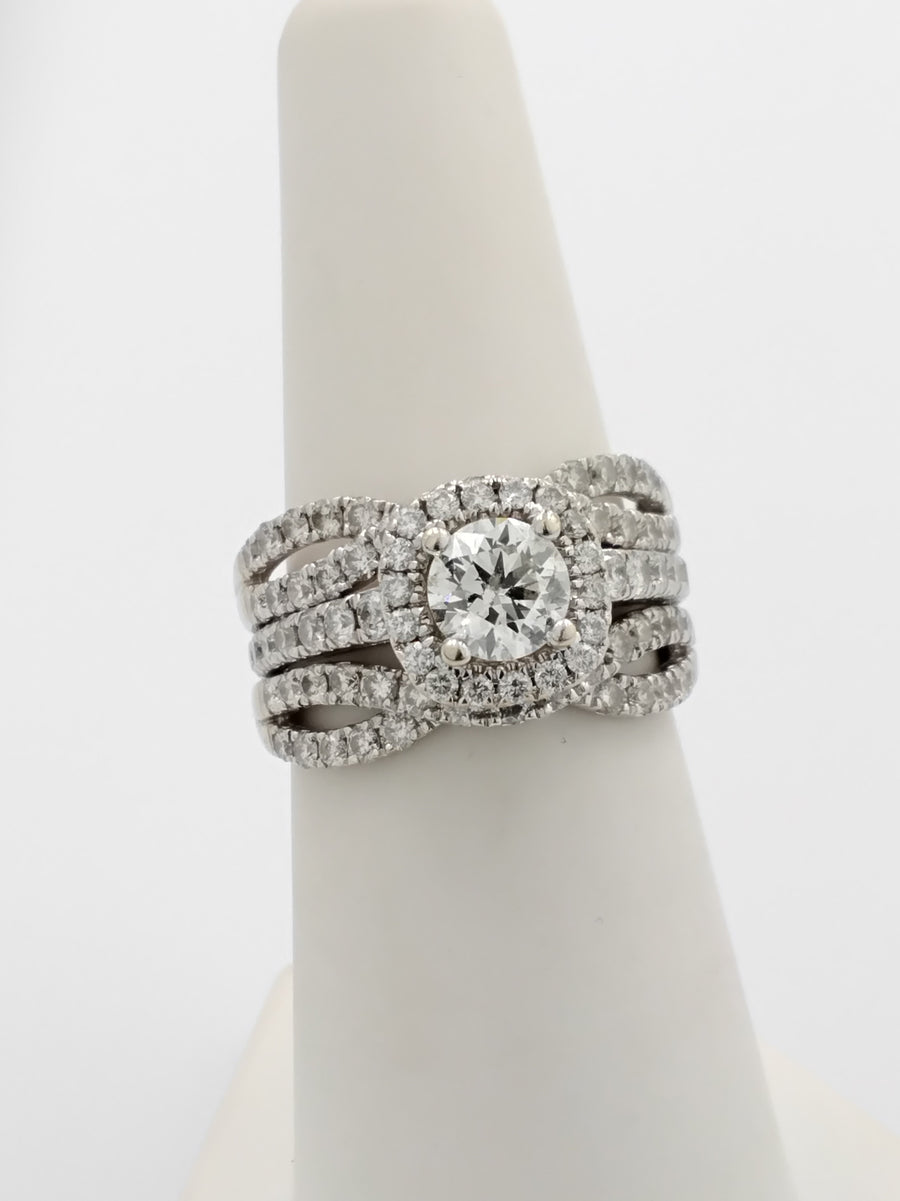 Women's Ring - White Gold 14k (.585) 8.2 grams Size 7
