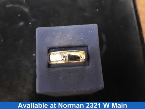 Ring - Wedding Band - Tricolor Gold 14k (.585) 8.3 grams Size 11