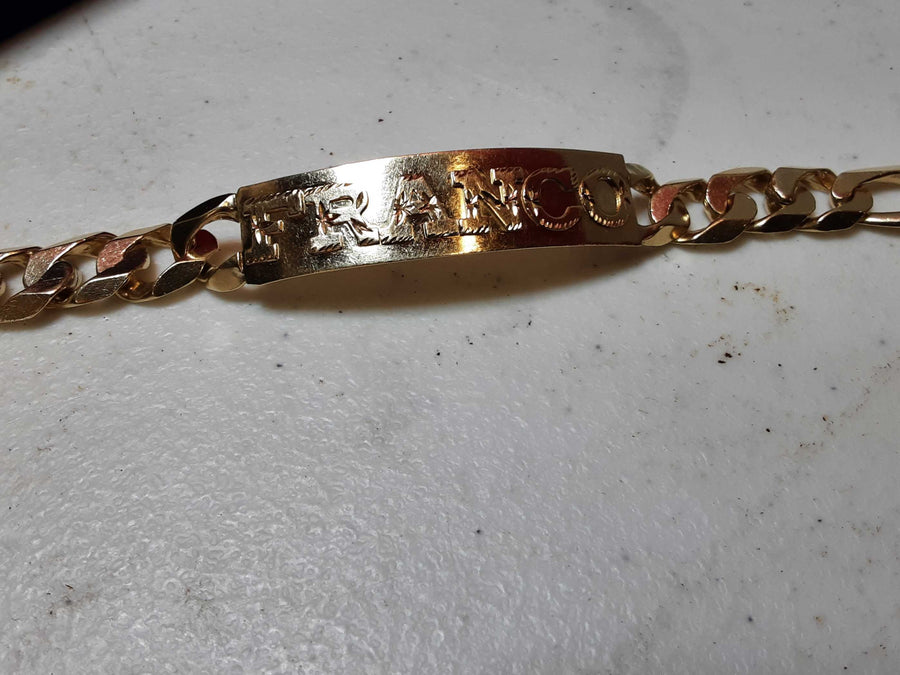 ID Bracelet - Yellow Gold 14k (.585) 37 grams 8 inch
