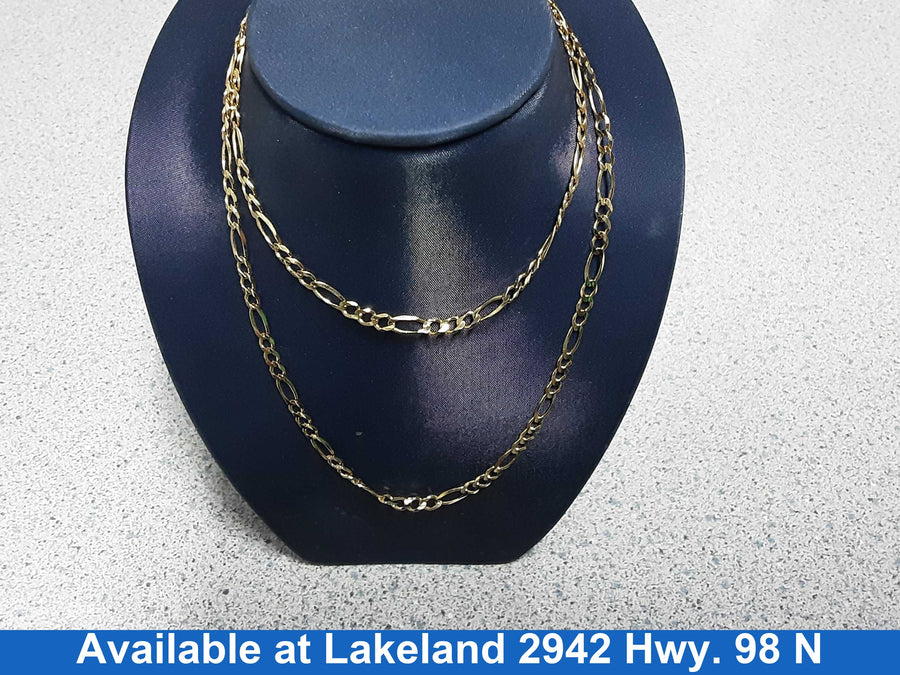 Figaro Chain - Yellow Gold 10k (.417) 7.1 grams 22 inch