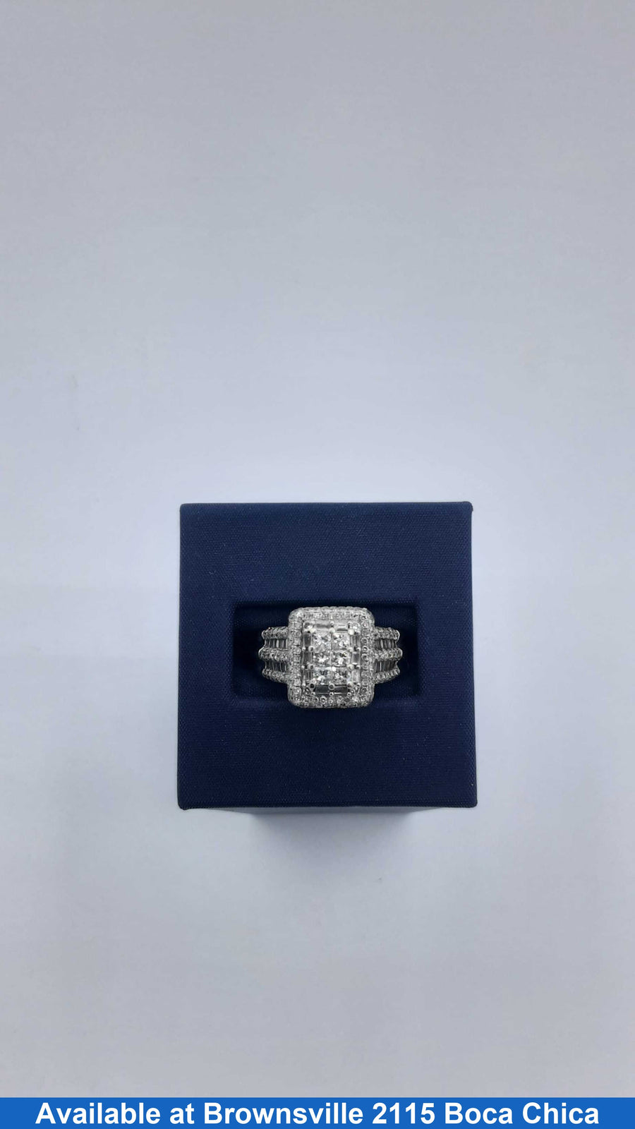 Women's Ring - White Gold 14k (.585) 6.5 grams Size 8.5