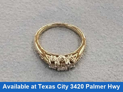 Ring - Engagement Set - Yellow Gold 14k (.585) 3.5 grams Size 6