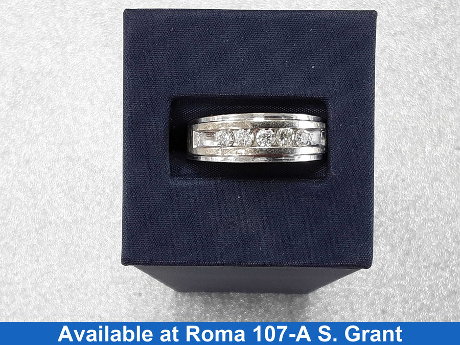 Ring - Wedding Band - White Gold 10k (.417) 4.7 grams Size 20
