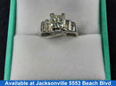 Ring - Engagement Set - White Gold 18k (.750) 4.9 grams Size 4.5