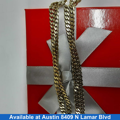 Cuban Link Chain - Yellow Gold 10k (.417) 12.5 grams 23 inch