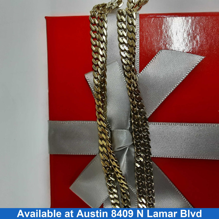 Cuban Link Chain - Yellow Gold 10k (.417) 12.5 grams 23 inch