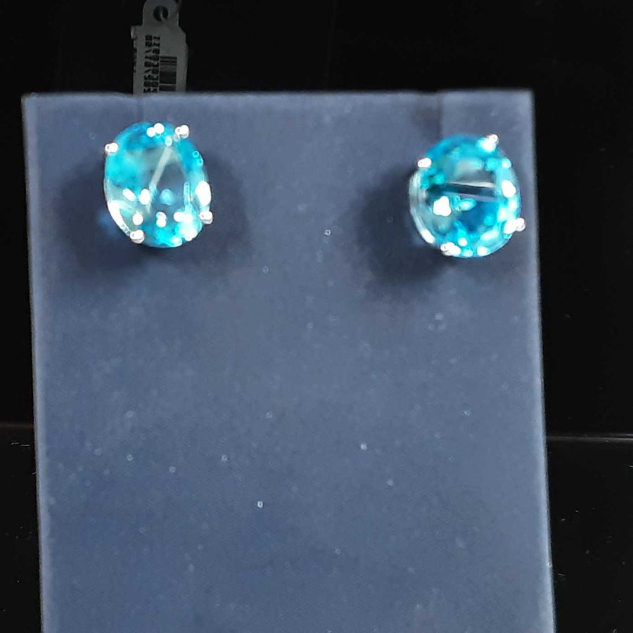 Double Stud Earring - White Gold 14k (.585) 3.7 grams