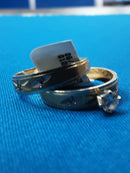 Ring - Wedding Set - Yellow Gold 14k (.585) 4.8 grams Size 5