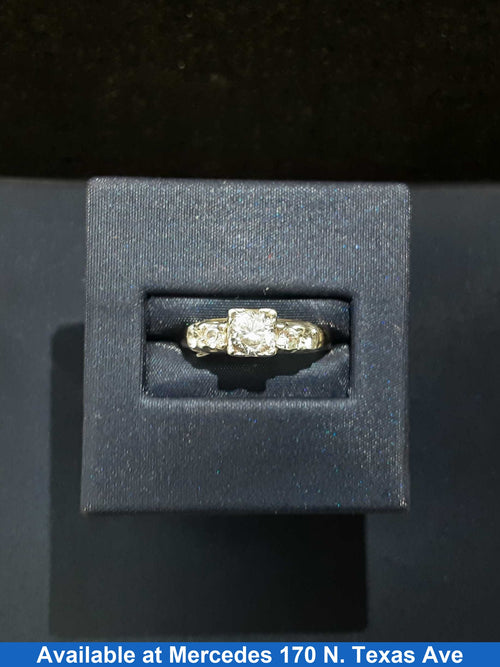 Women's Ring - Anniversary - Yellow Gold 10k (.417) 2.4 grams Size 4.5