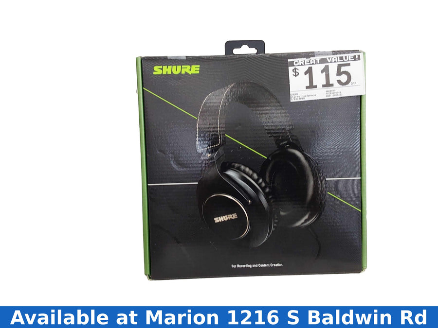 Shure Srh840a Black Stereo Headphone