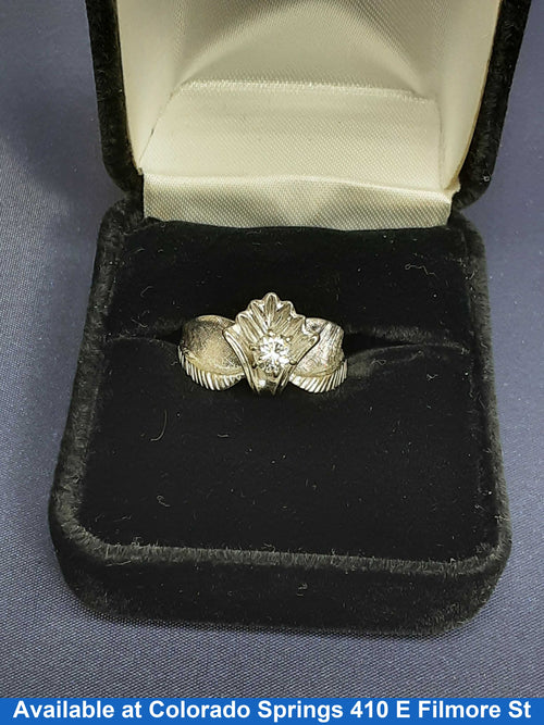 Women's Ring - White Gold 14k (.585) 5.4 grams Size 6