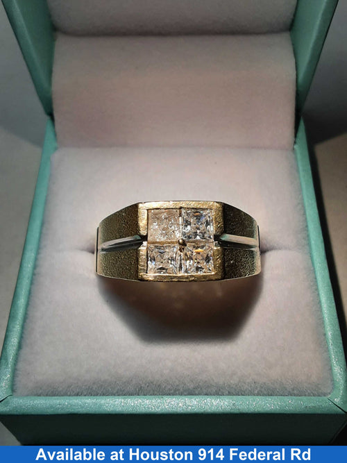 Men's Ring - Yellow Gold 14k (.585) 7 grams Size 12.5