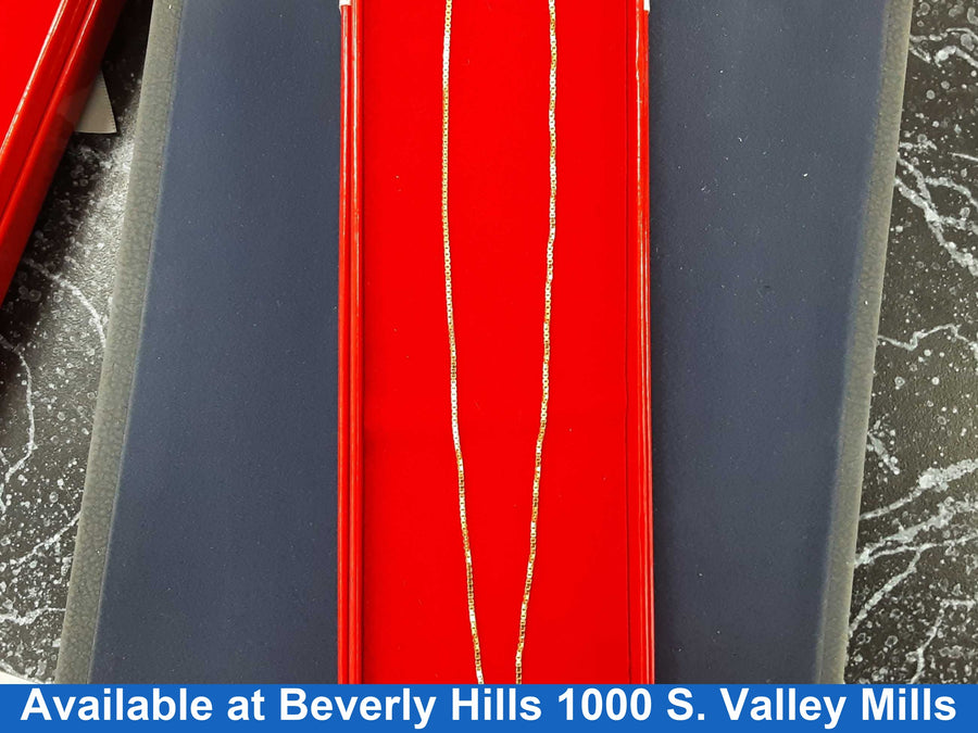 Box Chain - Yellow Gold 10k (.417) 3.4 grams 1 inch