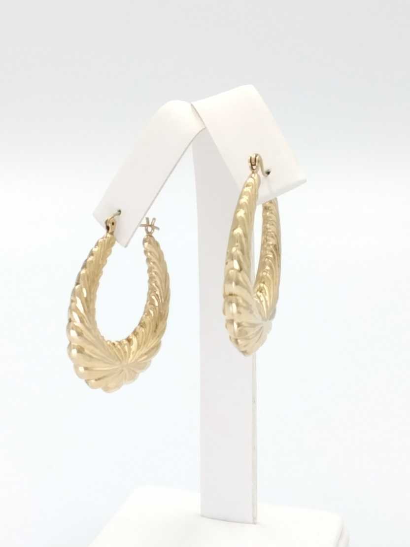 Shrimp Earrings - Yellow Gold 10k (.417) 4.6 grams