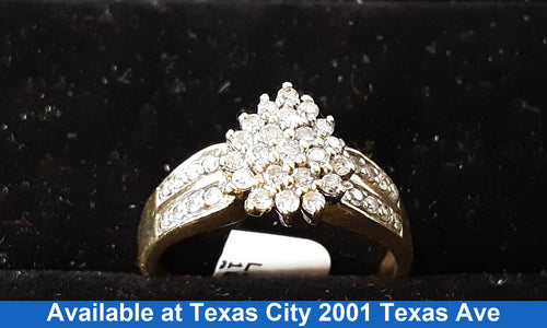 Women's Ring - Yellow Gold 10k (.417) 2.8 grams Size 8.5