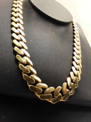 Cuban Link Chain - Yellow Gold 10k (.417) 36.3 grams 22 inch