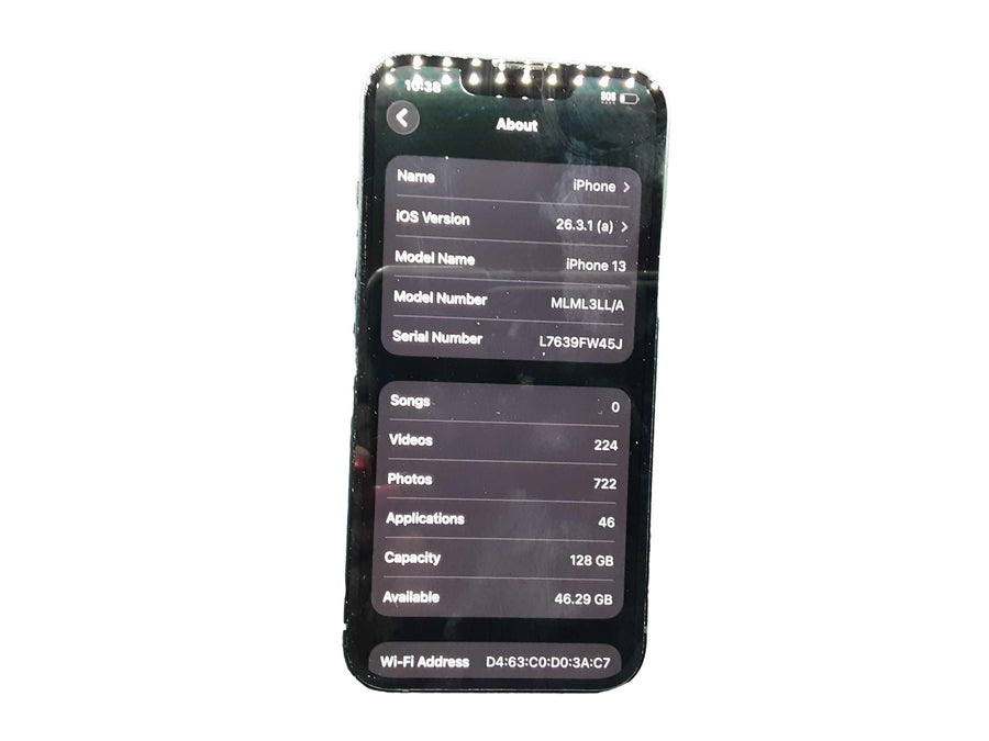 Apple Mlml3ll/a 128 Gb Black Smart Phone