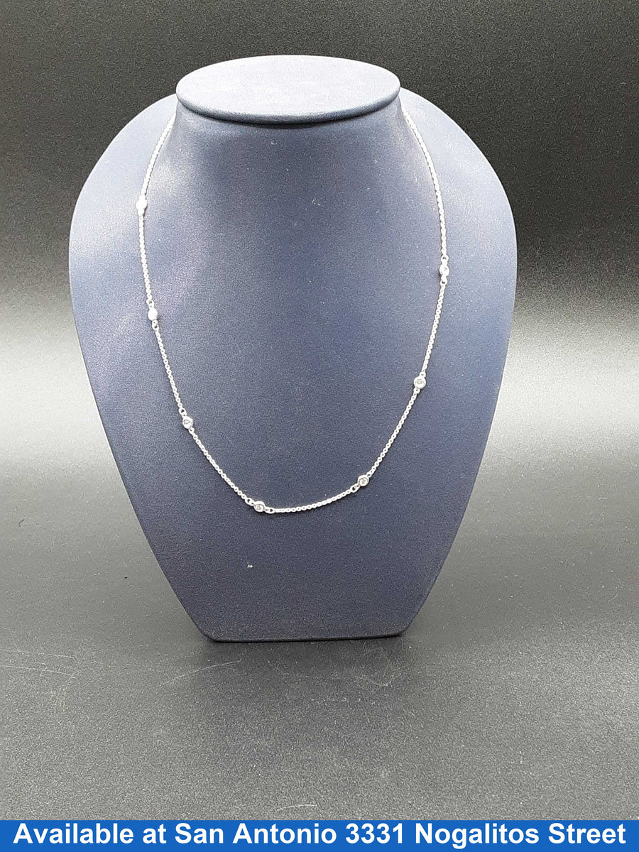 Chain - White Gold 14k (.585) 2.5 grams 18 inch