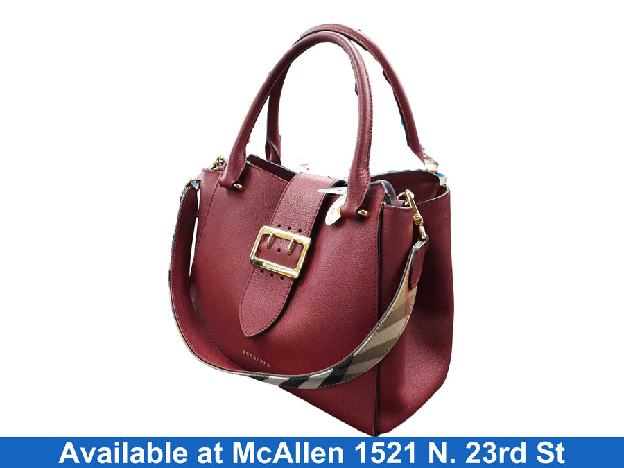 Burberry Buckle Soft Grain Red Purse / Handbag