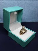 Ring - Engagement Set - Yellow Gold 14k (.585) 6 grams Size 5