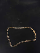Figaro Bracelet - Yellow Gold 14k (.585) 5.8 grams 11 inch