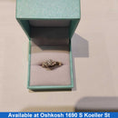 Ring - Wedding Band - White Gold 14k (.585) 4.5 grams Size 5.5