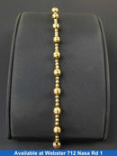 Bead Bracelet - Yellow Gold 10k (.417) 4.6 grams 8 inch