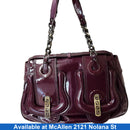 Fendi Purple Patent B Purple Purse / Handbag