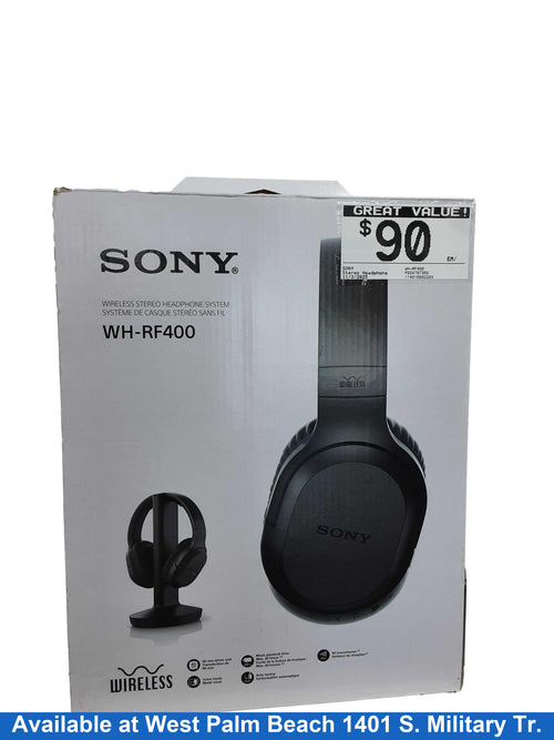 Sony Wh-rf400 Black Stereo Headphone