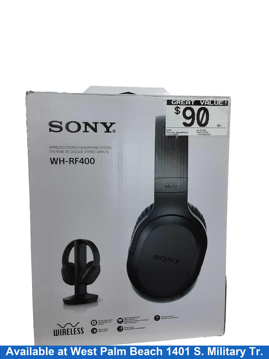 Sony Wh-rf400 Black Stereo Headphone
