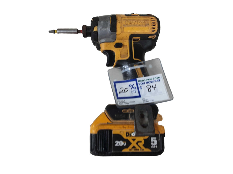 Dewalt Yellow Cordless Impact Drill