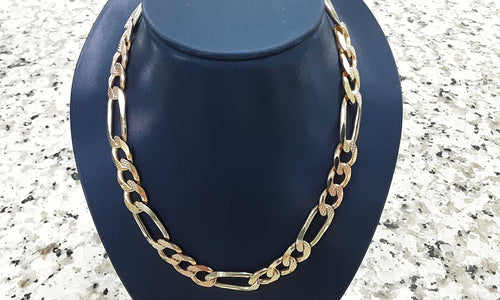 Chain - Tricolor Gold 14k (.585) 89.9 grams 26 inch