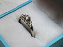 Ring - Engagement Set - White Gold 14k (.585) 1.5 grams Size 7.5
