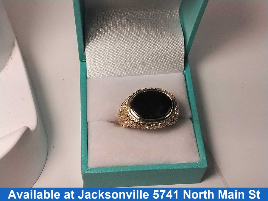 Men's Ring - Yellow Gold 14k (.585) 8.9 grams Size 9