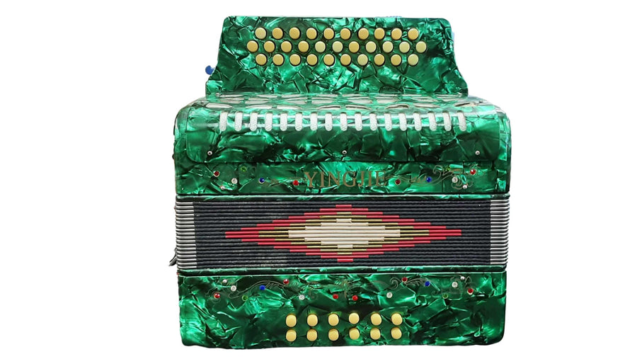 Yingjie Green Accordion Green Button Accordion